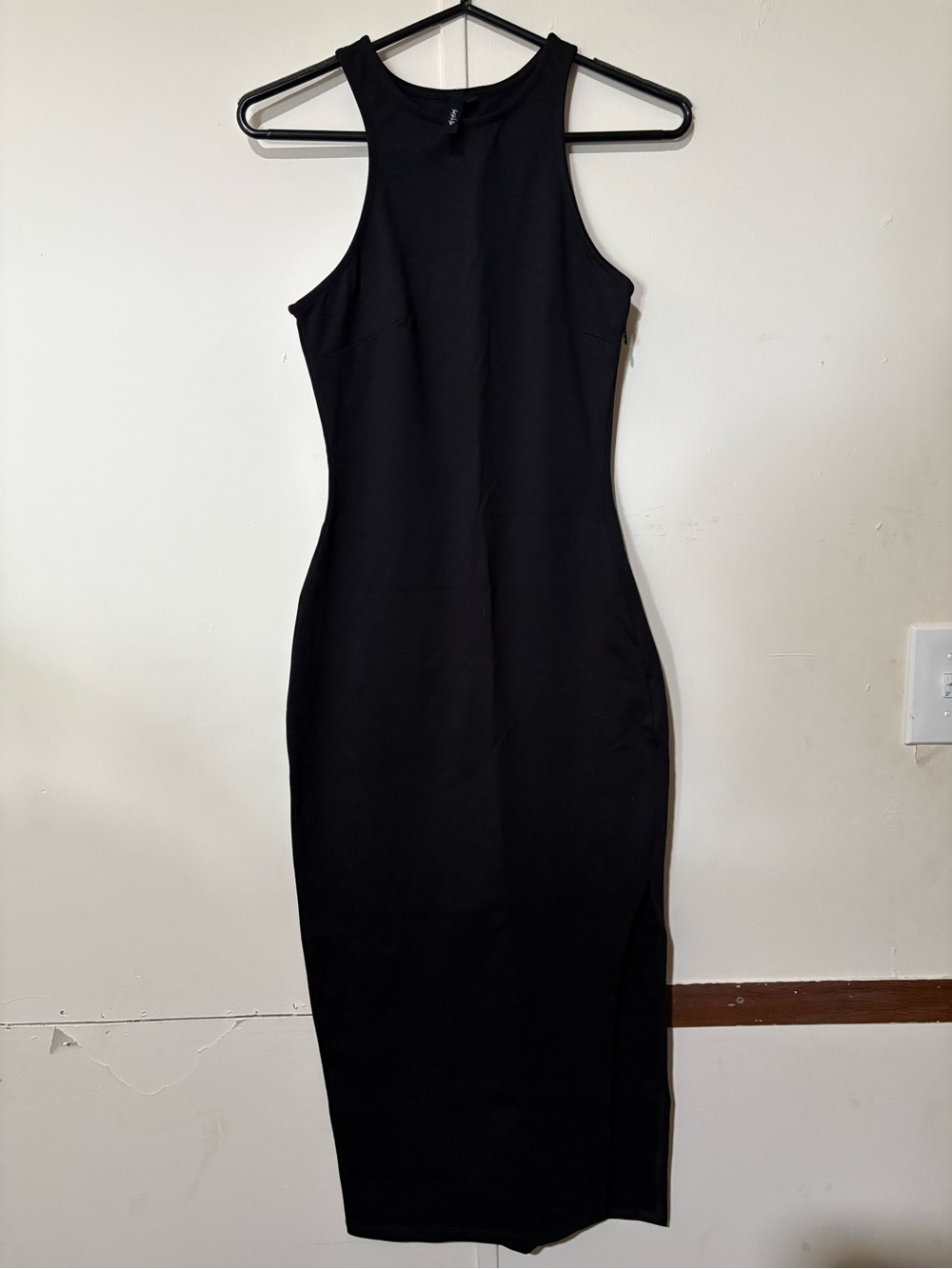 Classic Black Bodycon Maxi Dress